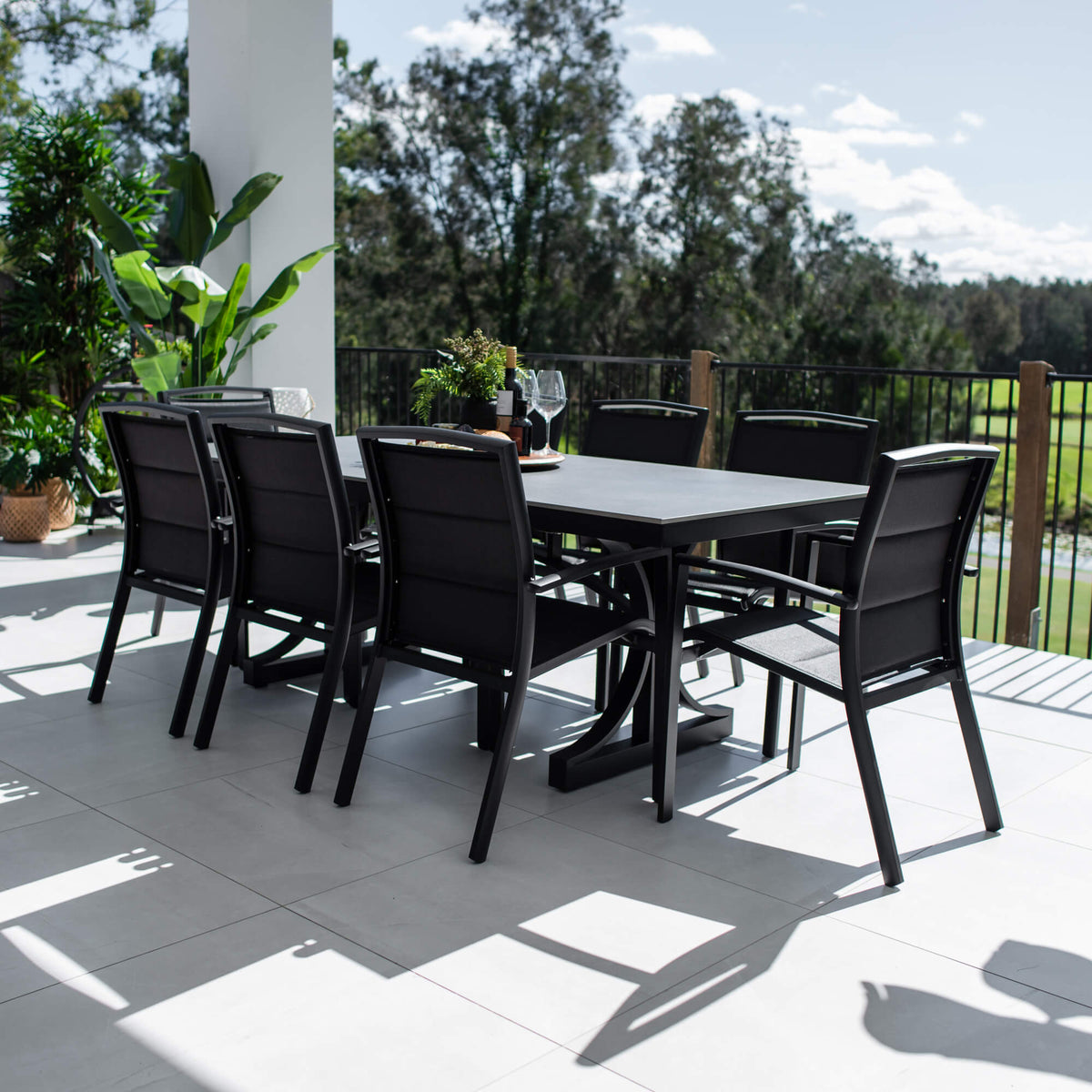 Shelby Malibu - 9pce (215x100) - Outdoor Dining Set