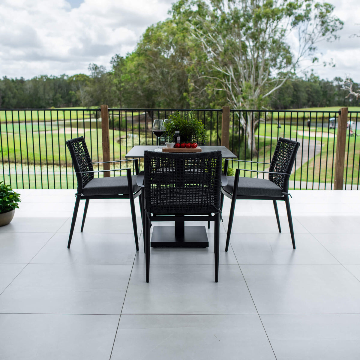 Vienna Rope Lennox - 5pce (80x80) - Outdoor Dining Set