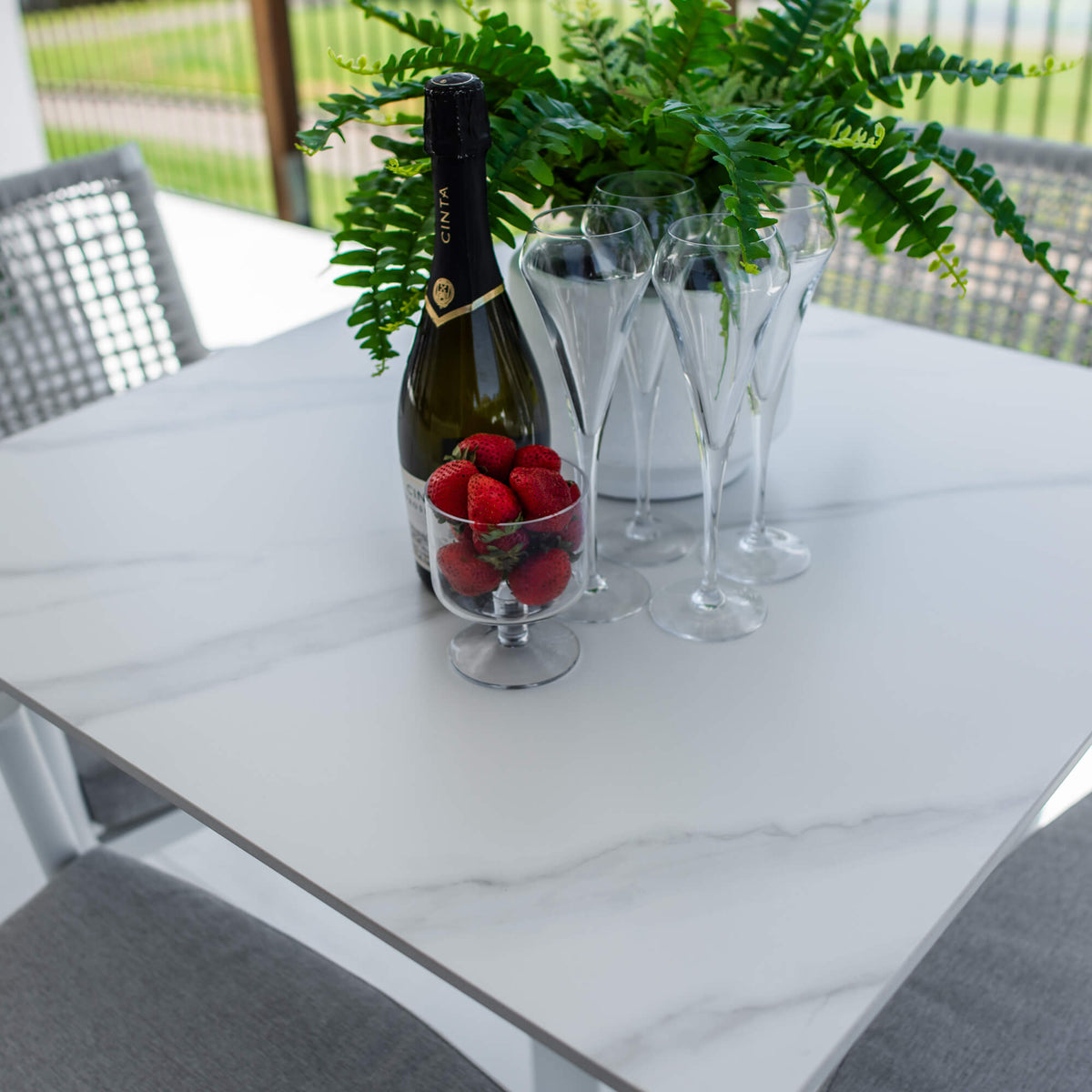 Vienna Rope Lennox - 5pce (80x80) - Outdoor Dining Set