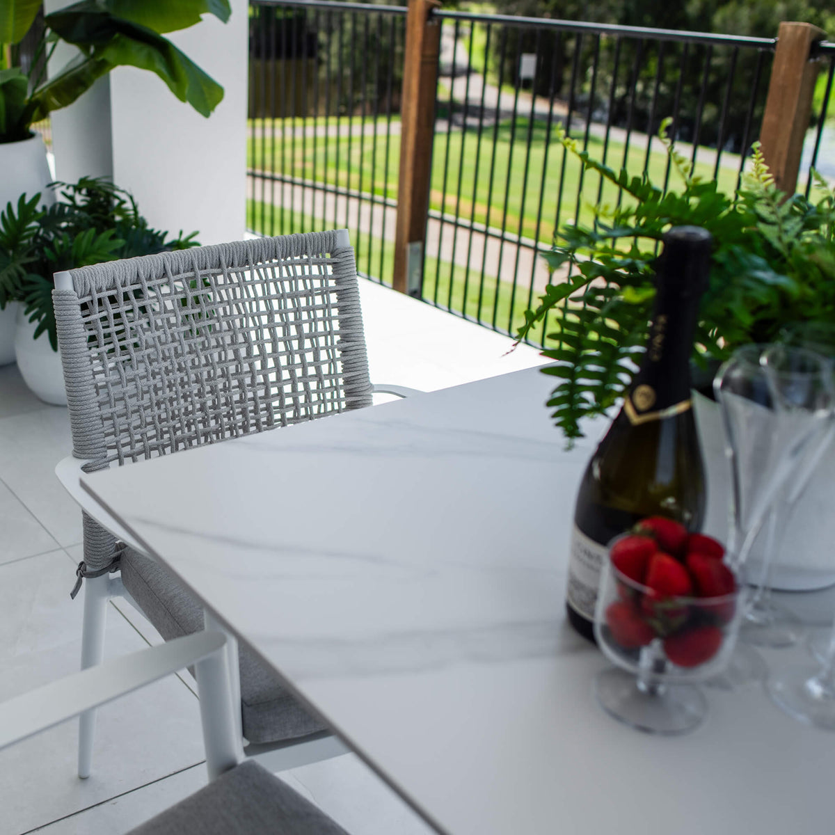 Vienna Rope Lennox - 5pce (80x80) - Outdoor Dining Set