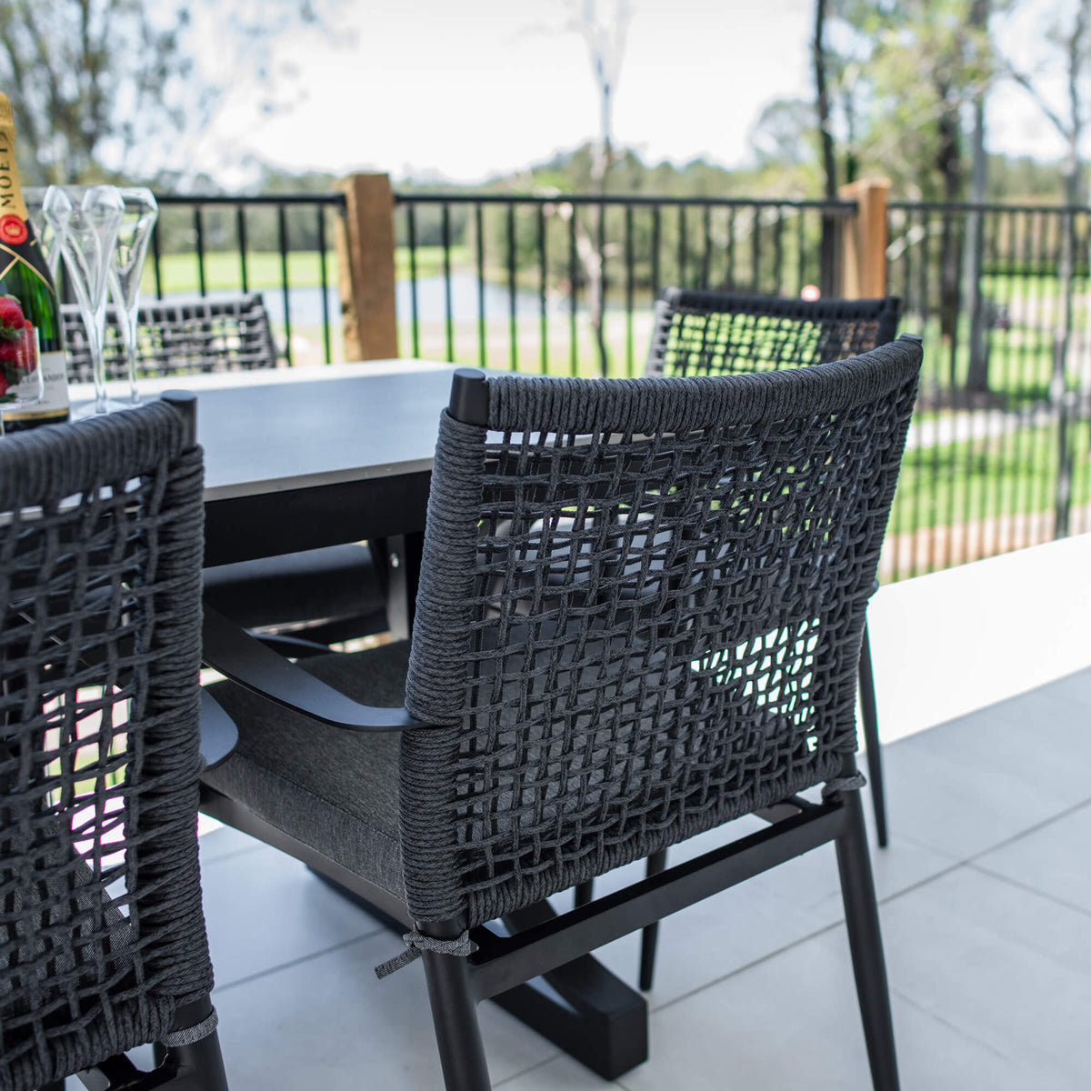 Vienna Rope Malibu - 7pce (150x80) - Outdoor Dining Set