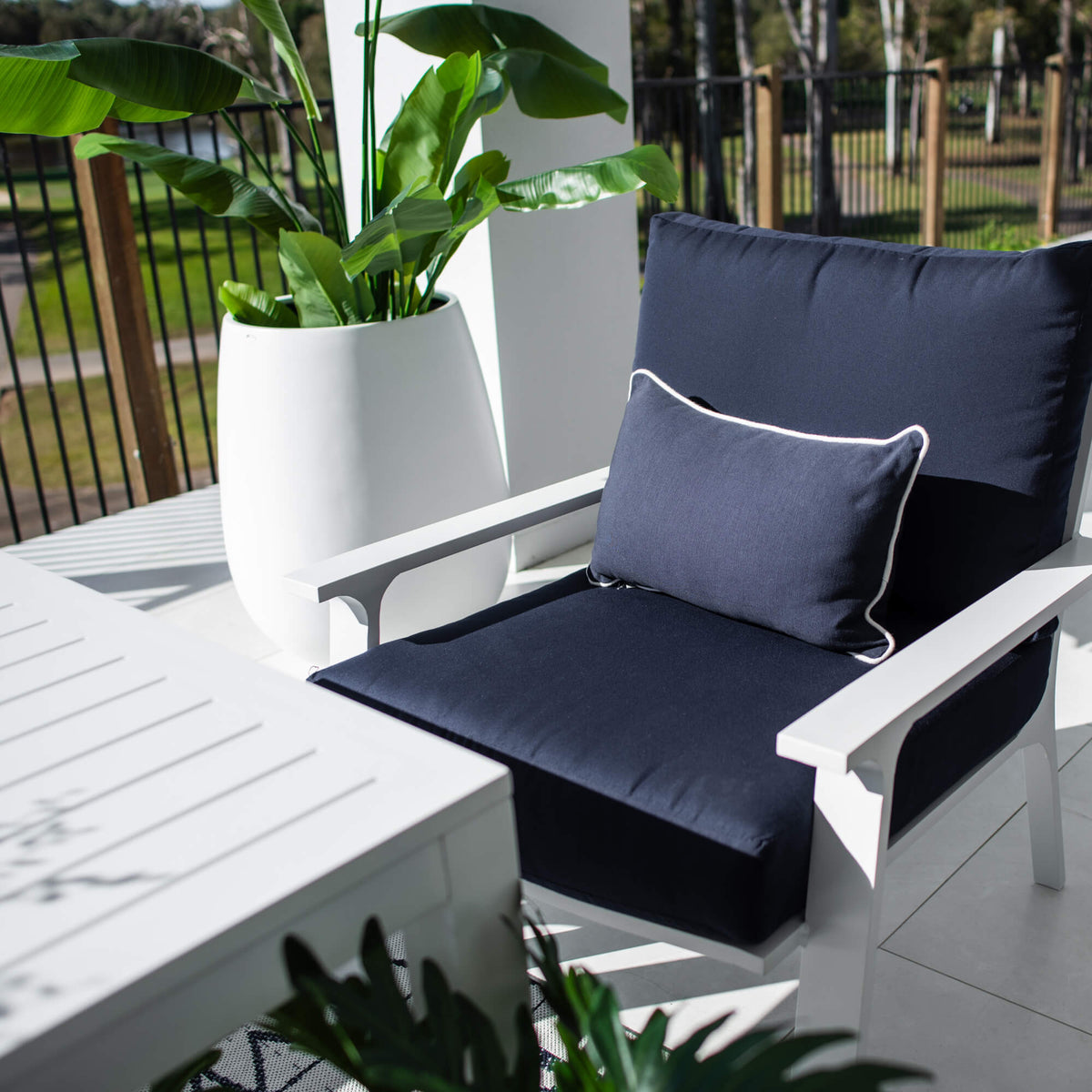 Bermuda 2 Low Dining - 4pce - Outdoor Lounge Setting