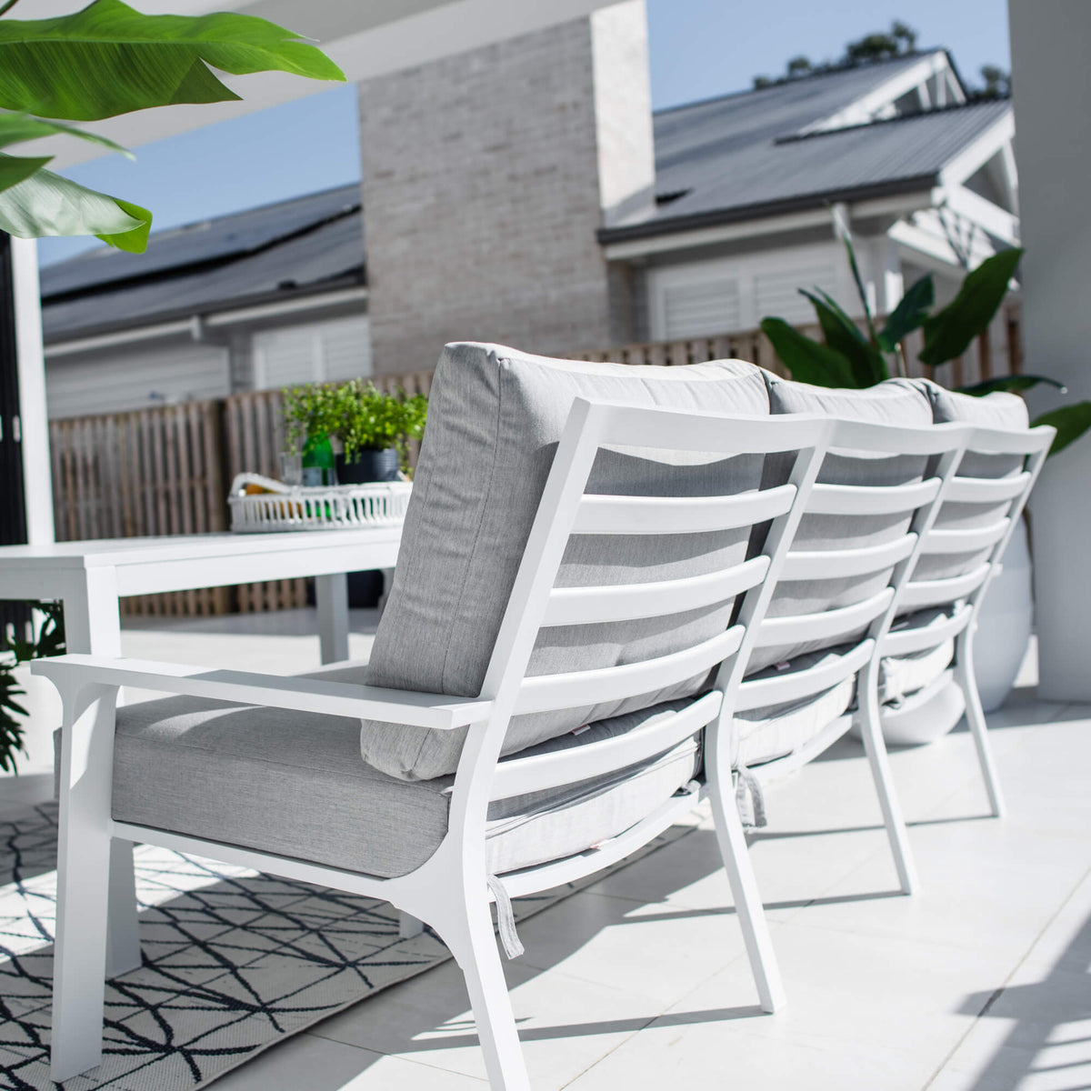 Bermuda 3 Low Dining - 4pce - Outdoor Lounge Setting