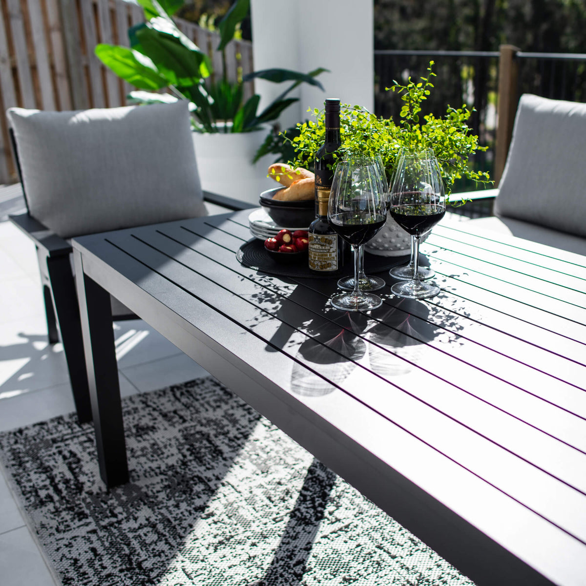 Bermuda 3 Low Dining - 4pce - Outdoor Lounge Setting