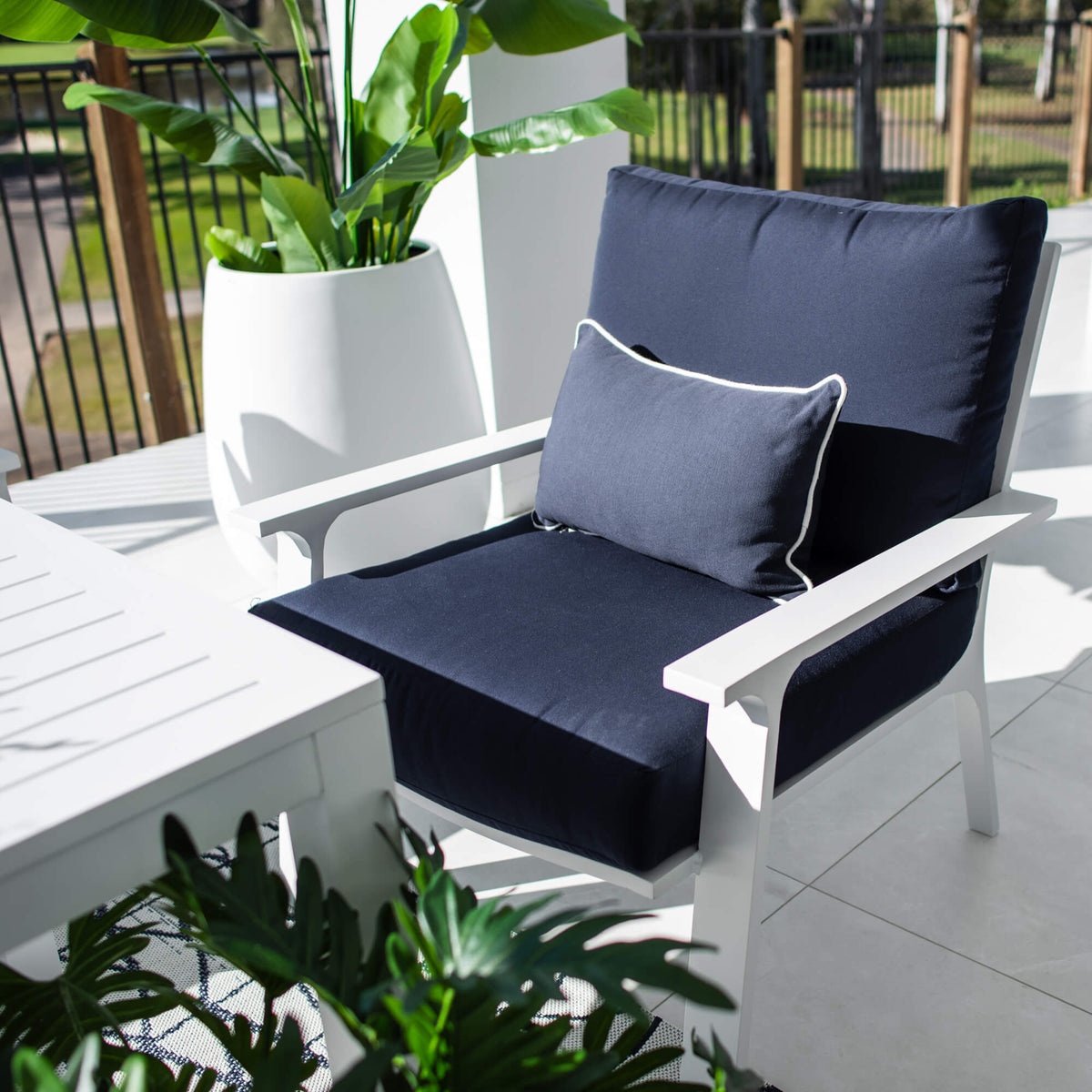 Bermuda 3 Low Dining - 4pce - Outdoor Lounge Setting