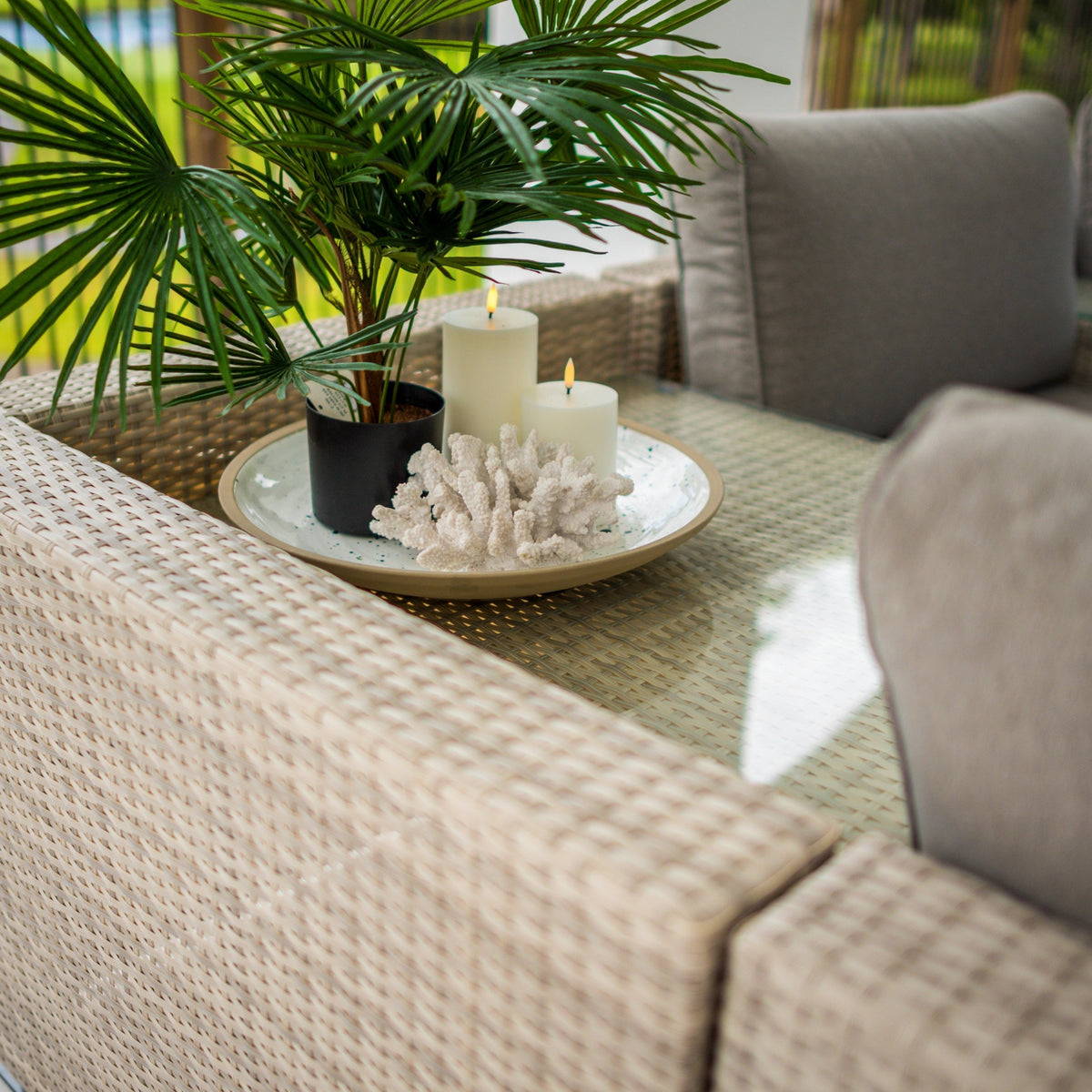 Cuban Modular - 7pce - Bone Outdoor Lounge Setting