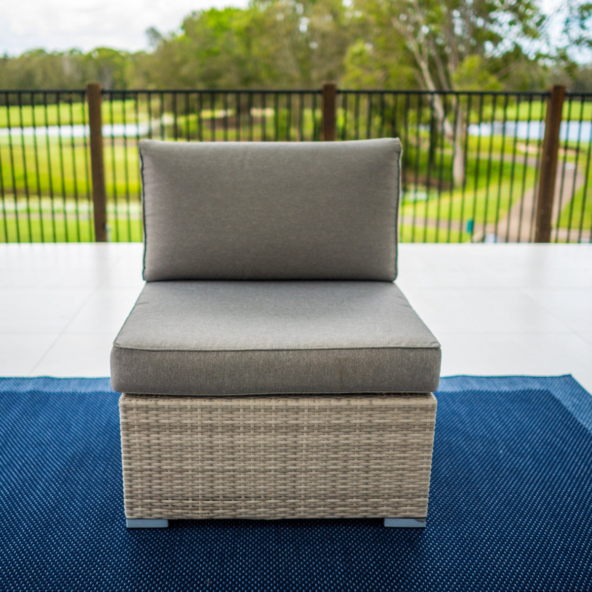 Cuban Modular - 7pce - Bone Outdoor Lounge Setting