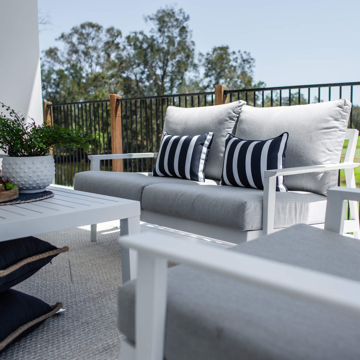 Peru Aluminium 2 - 4pce - Outdoor Lounge Setting