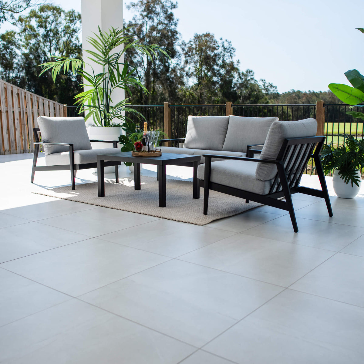 Peru Aluminium 2 - 4pce - Outdoor Lounge Setting