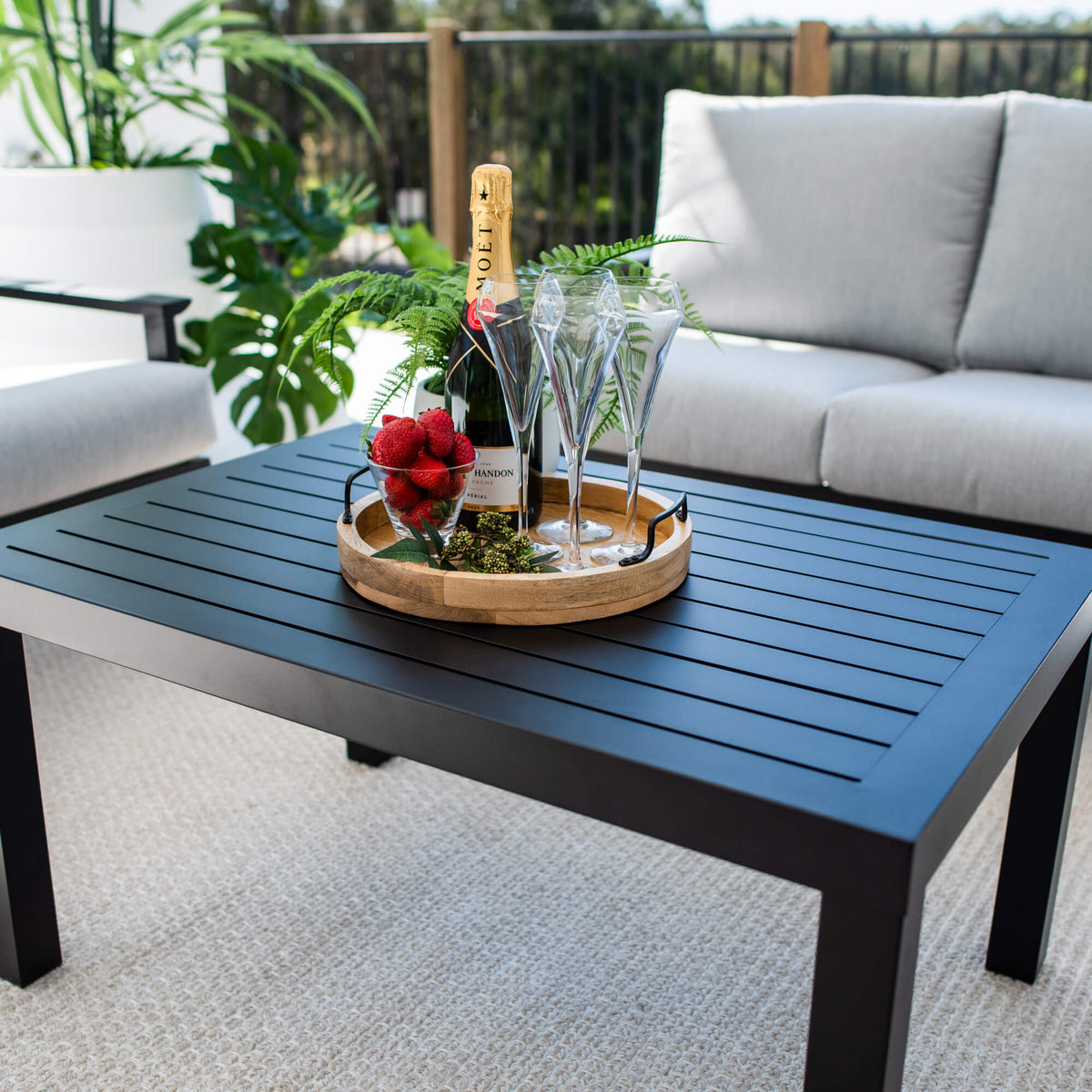 Peru Aluminium 2 - 4pce - Outdoor Lounge Setting