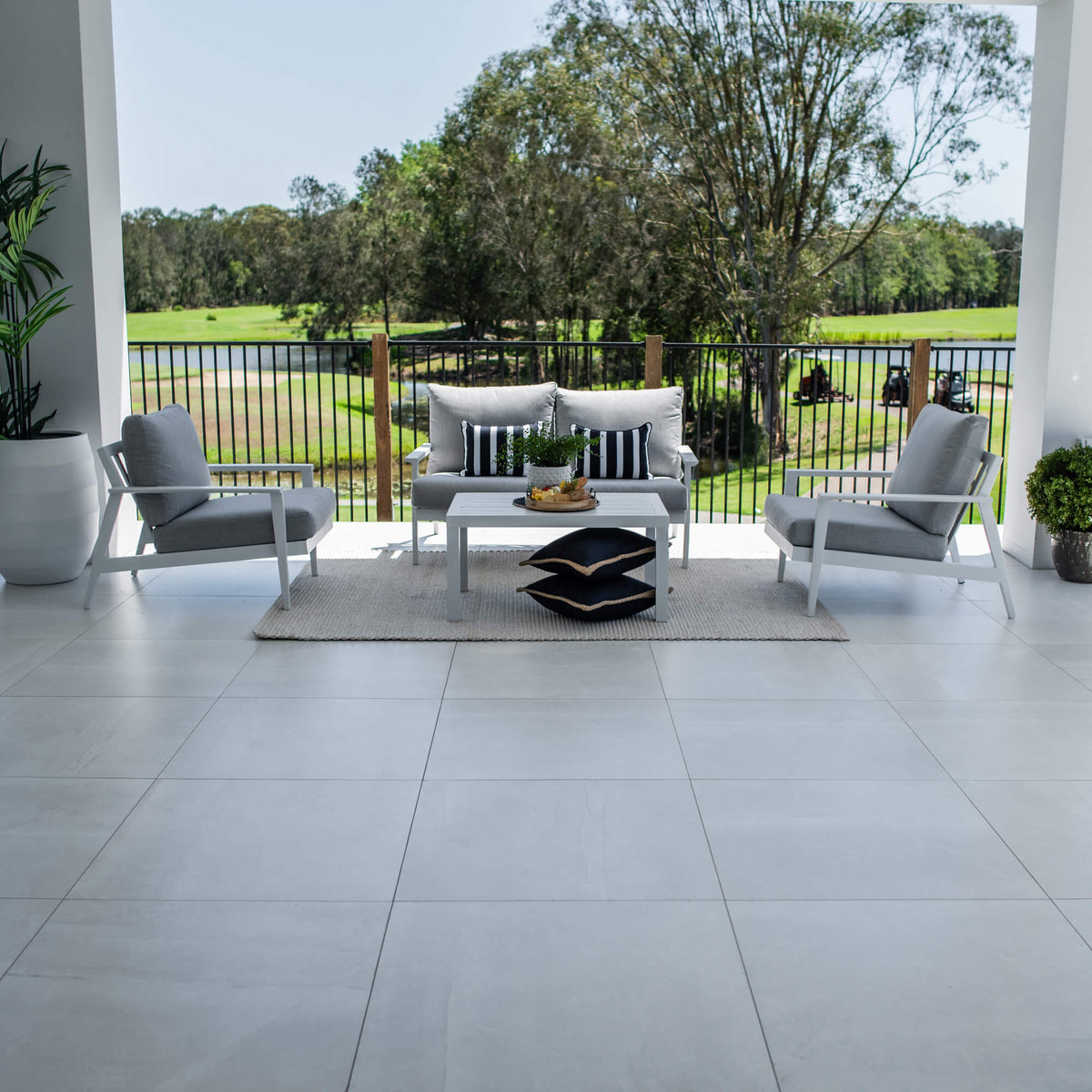 Peru Aluminium 2 - 4pce - Outdoor Lounge Setting