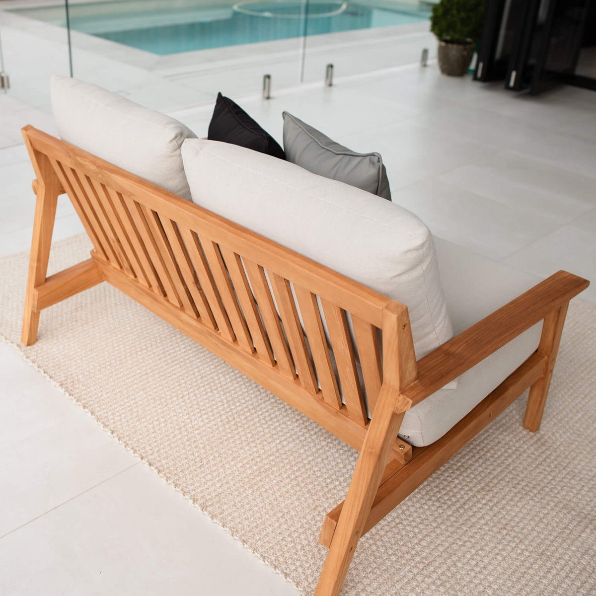 Peru Teak 2 Seater Sofa - Outdoor Lounge