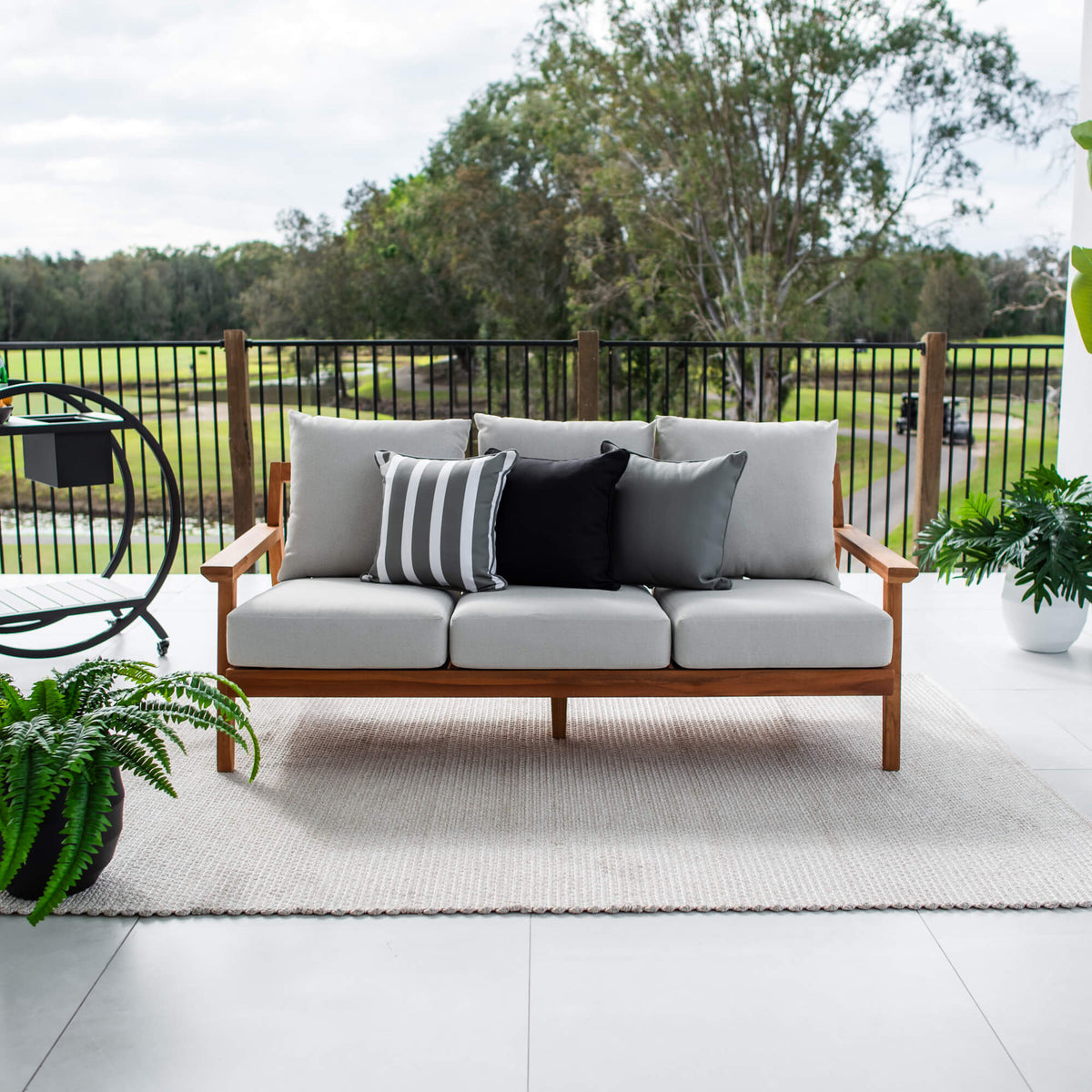Peru Teak 3 Seater Sofa - Outdoor Lounge