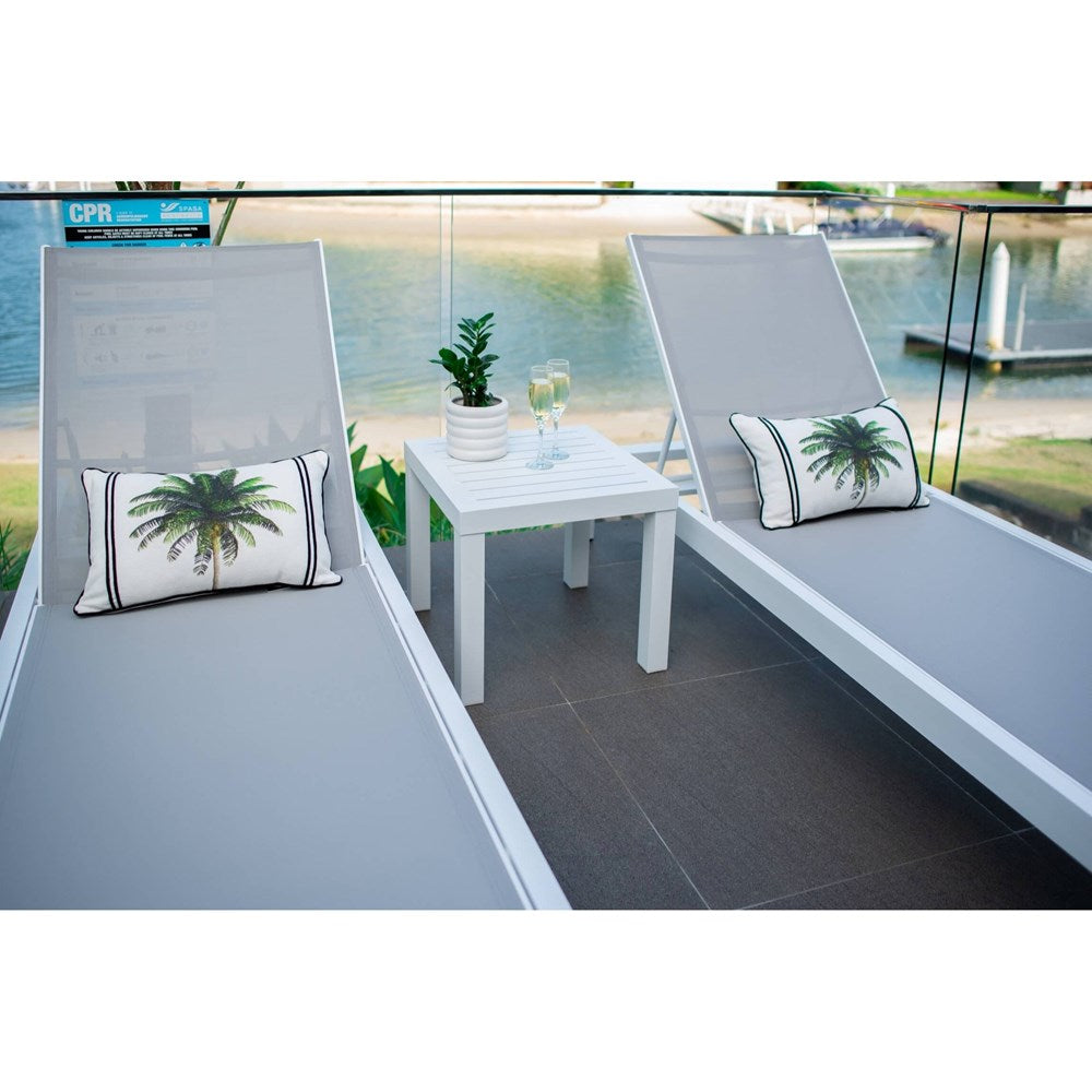 Milan Slat - 3pce - Outdoor Sun Lounge