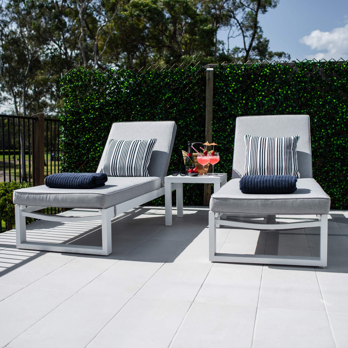 Milan Slat - 5pce - Outdoor Sun Lounge