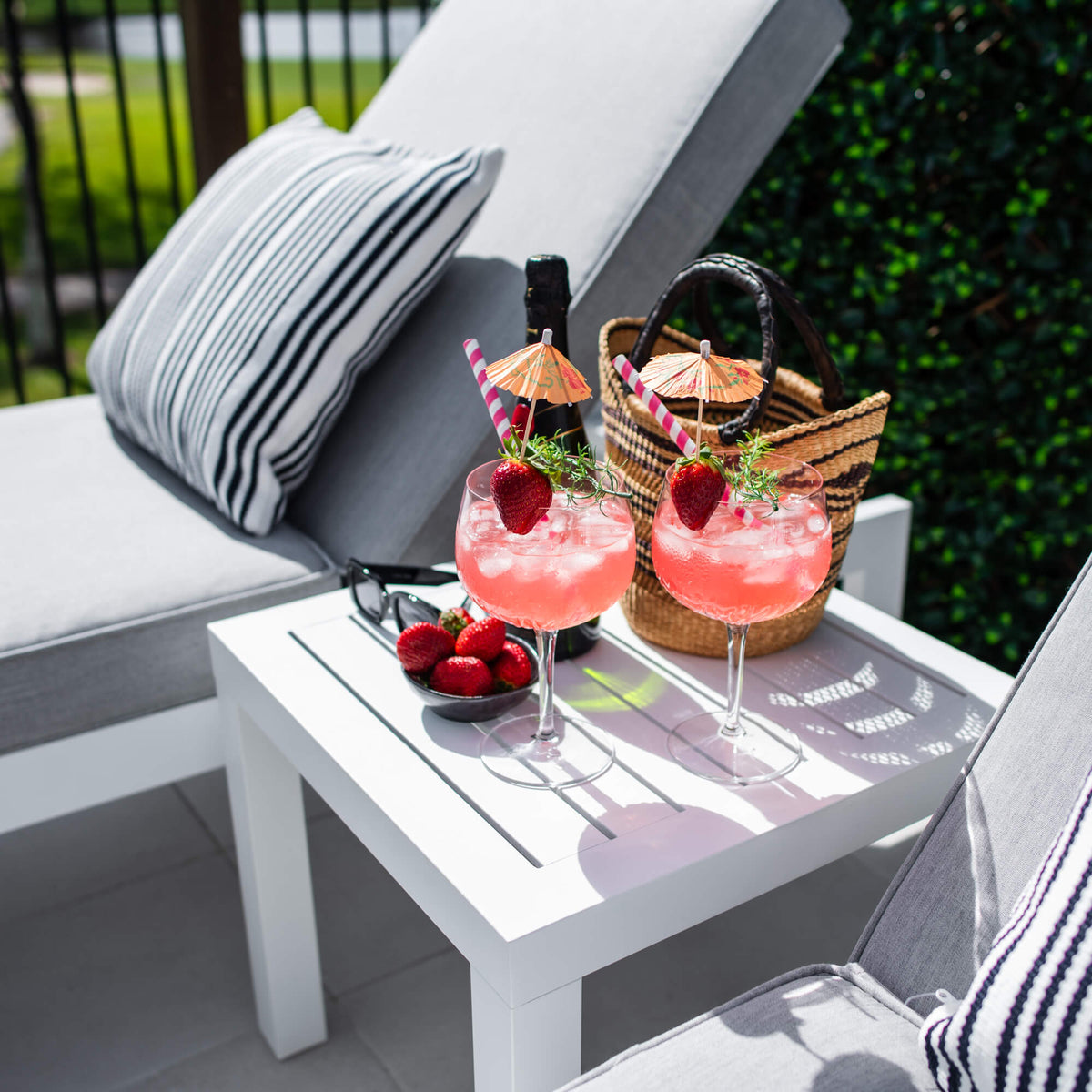 Milan Slat - 5pce - Outdoor Sun Lounge