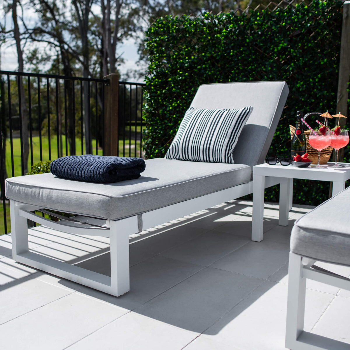 Milan Slat - 5pce - Outdoor Sun Lounge