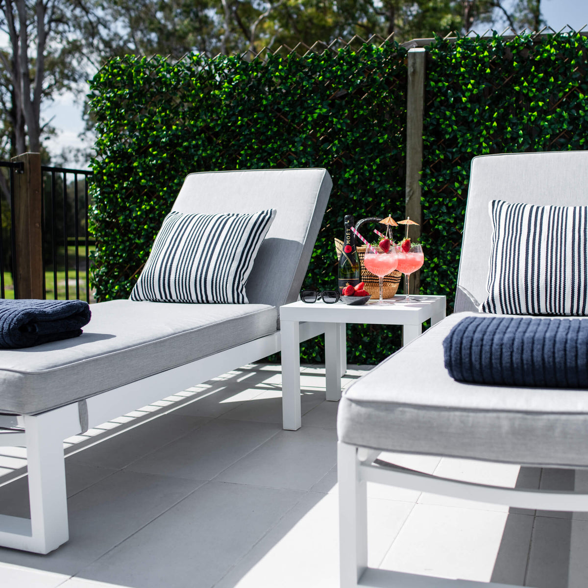 Milan Slat - 5pce - Outdoor Sun Lounge