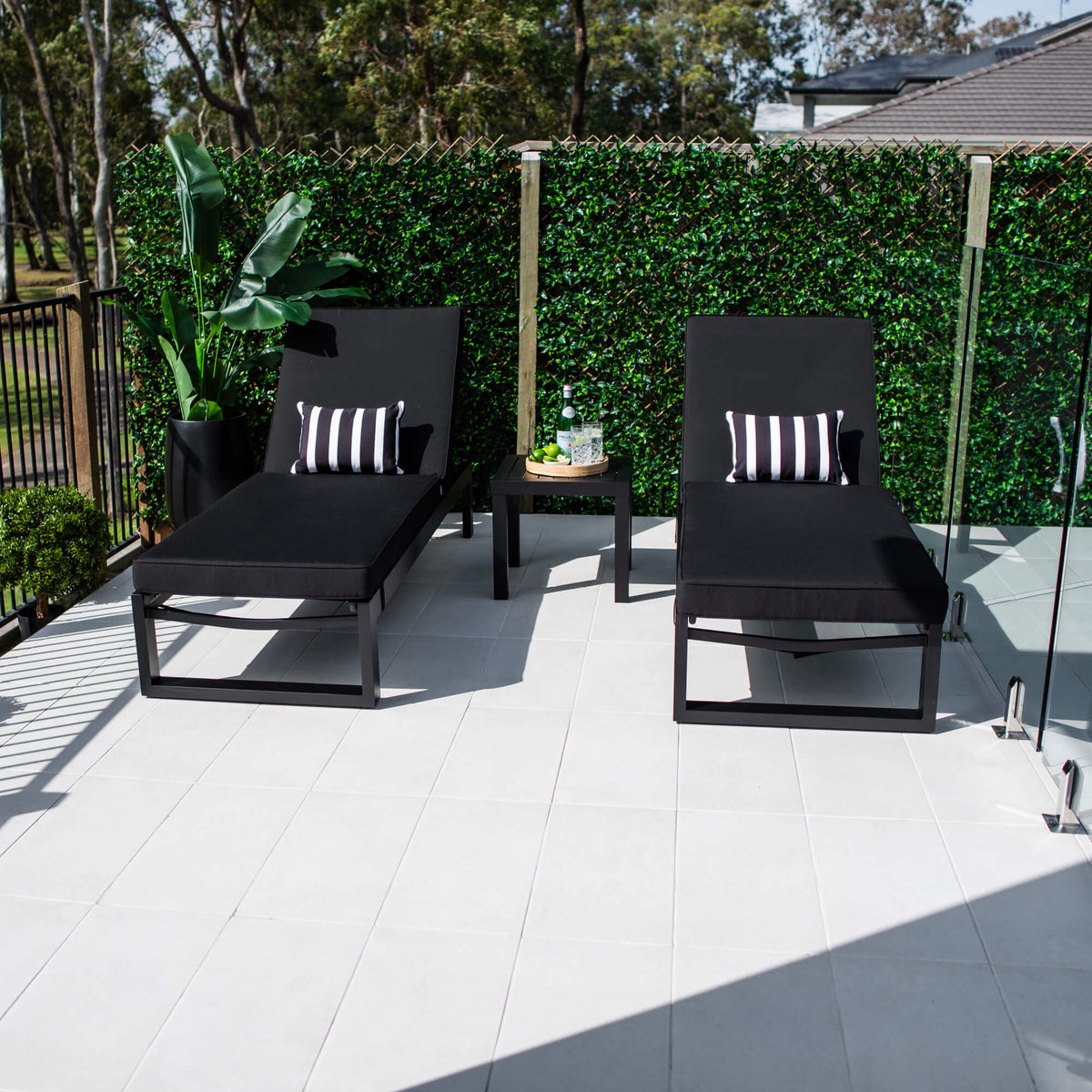 Milan Slat - 5pce - Outdoor Sun Lounge