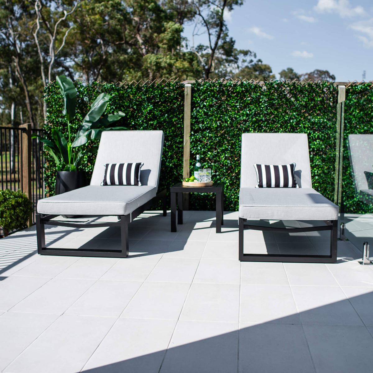 Milan Slat - 5pce - Outdoor Sun Lounge