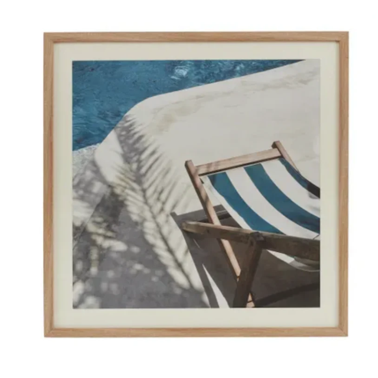 Azure Frame Glass Print Each 80cm x 80cm