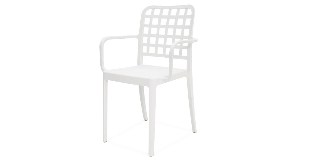 Frankie 5pc Armchair Dining Setting - White