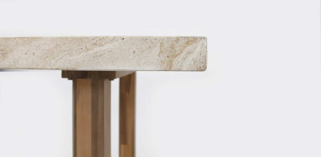 Veltis 250cm Travertine Dining Table