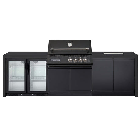 Crossray Xplor outdoor kitchen BBQ in black