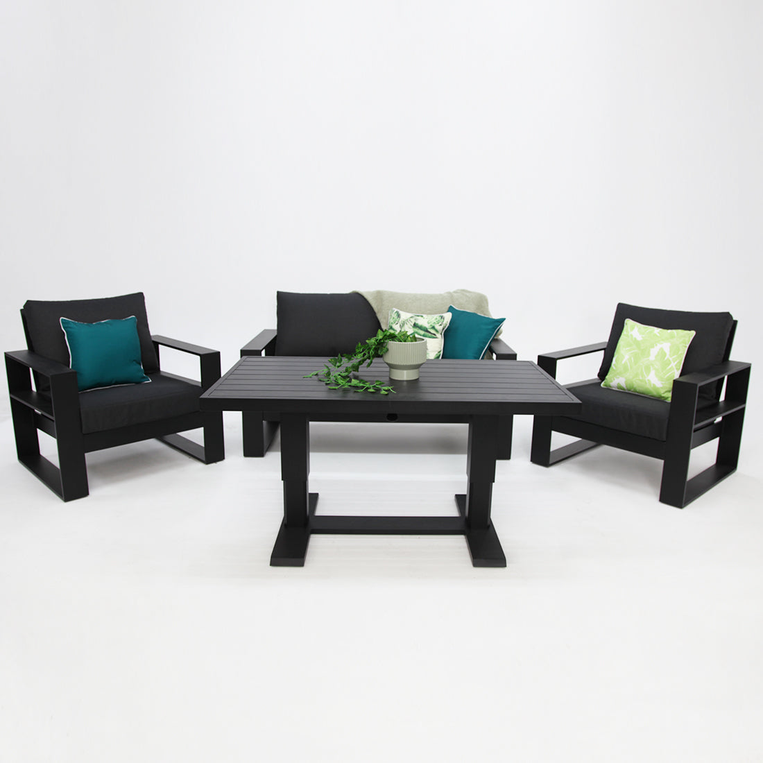 Hayman Holste outdoor lounge setting in black