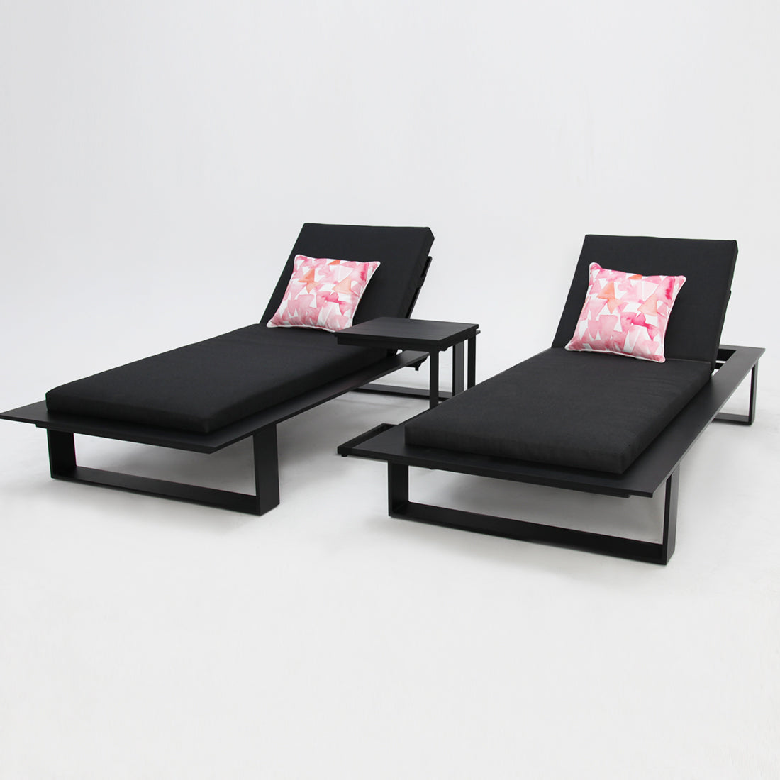 Hayman three-piece sun lounge setting with side table