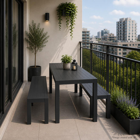 Small Outdoor Dining Area Layouts: Seating Six in Three Metres