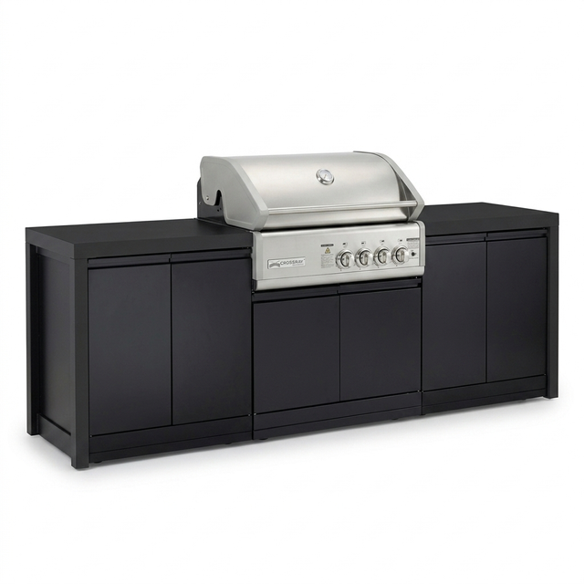 Crossray Gas BBQ Outdoor Kitchen TC4K-17 — studio view