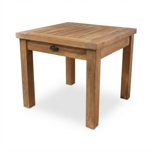 Teak 50 x 50 Coffee Table — studio view