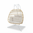 Snug Steel Hanging Chair - Natural — studio view
