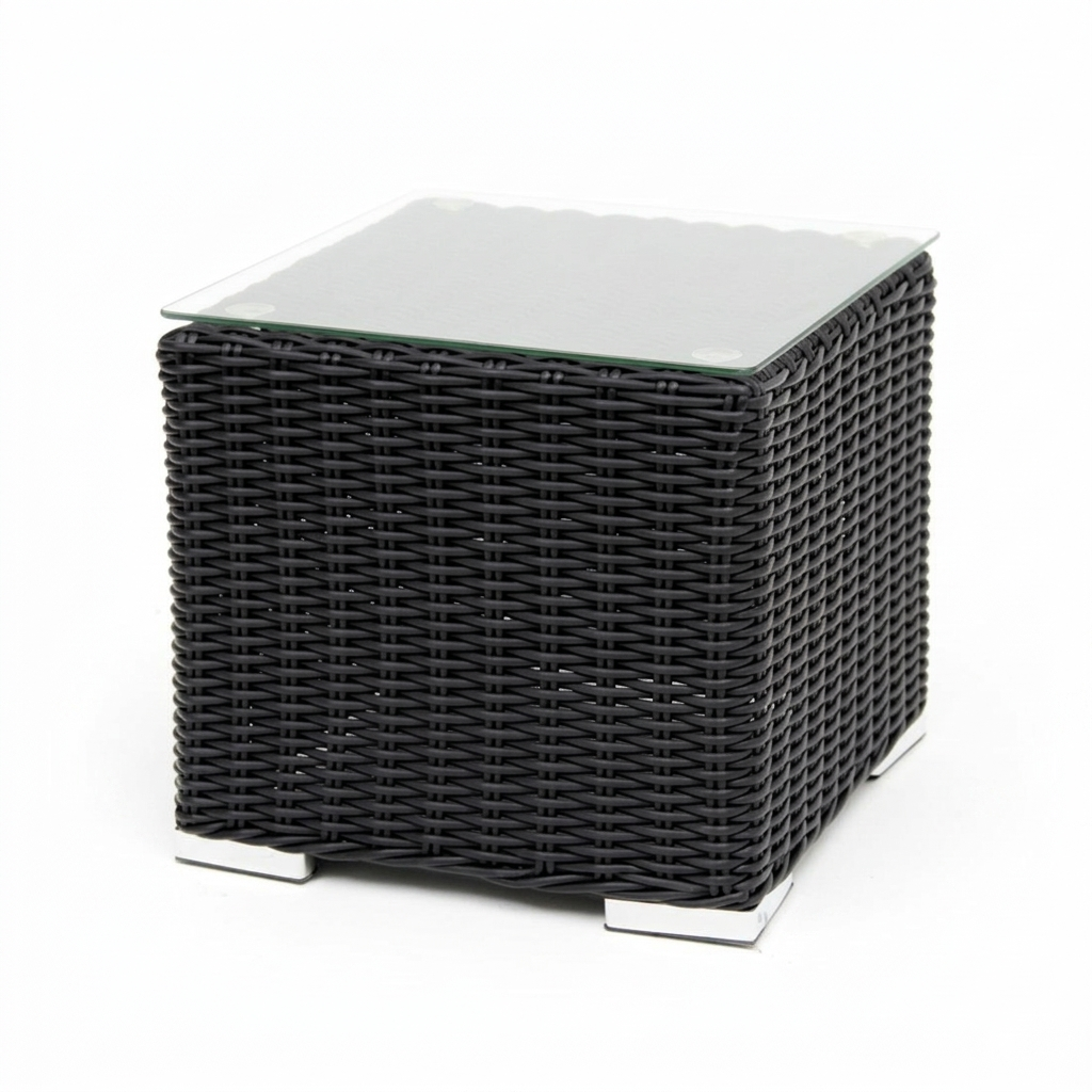 Amani Side Table - Black — studio view