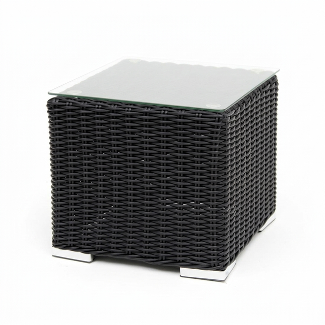 Amani Side Table - Black — studio view