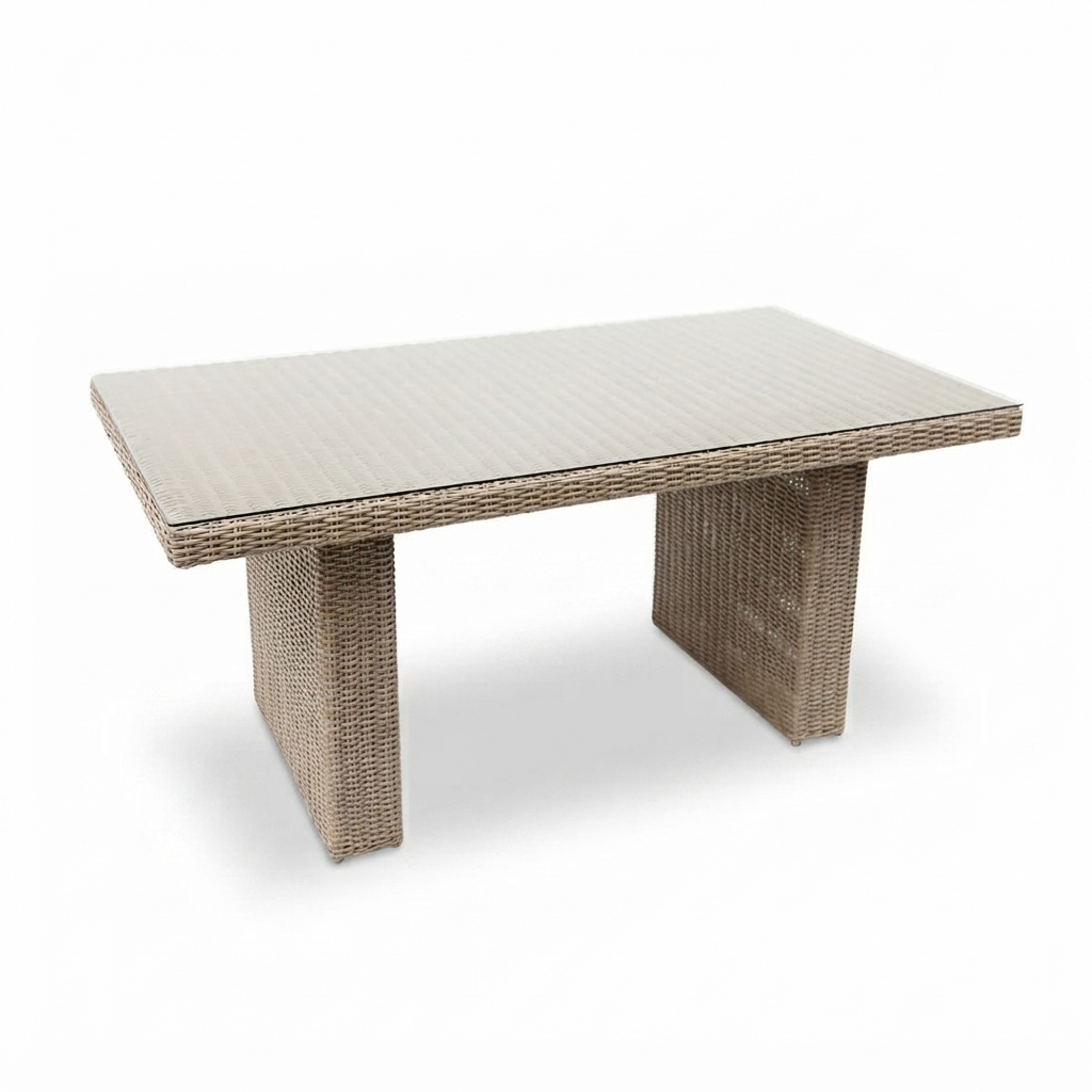 Amani Lounge Dining Table - Driftwood — studio view