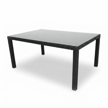 Amani 160cm Dining Table - Black — studio view