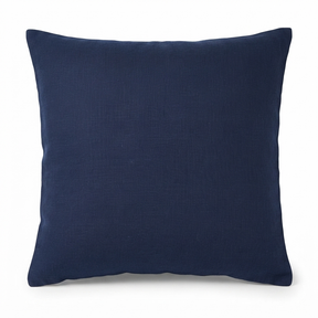 Linen Navy - Indoor Cushion (50 x 50) — studio view