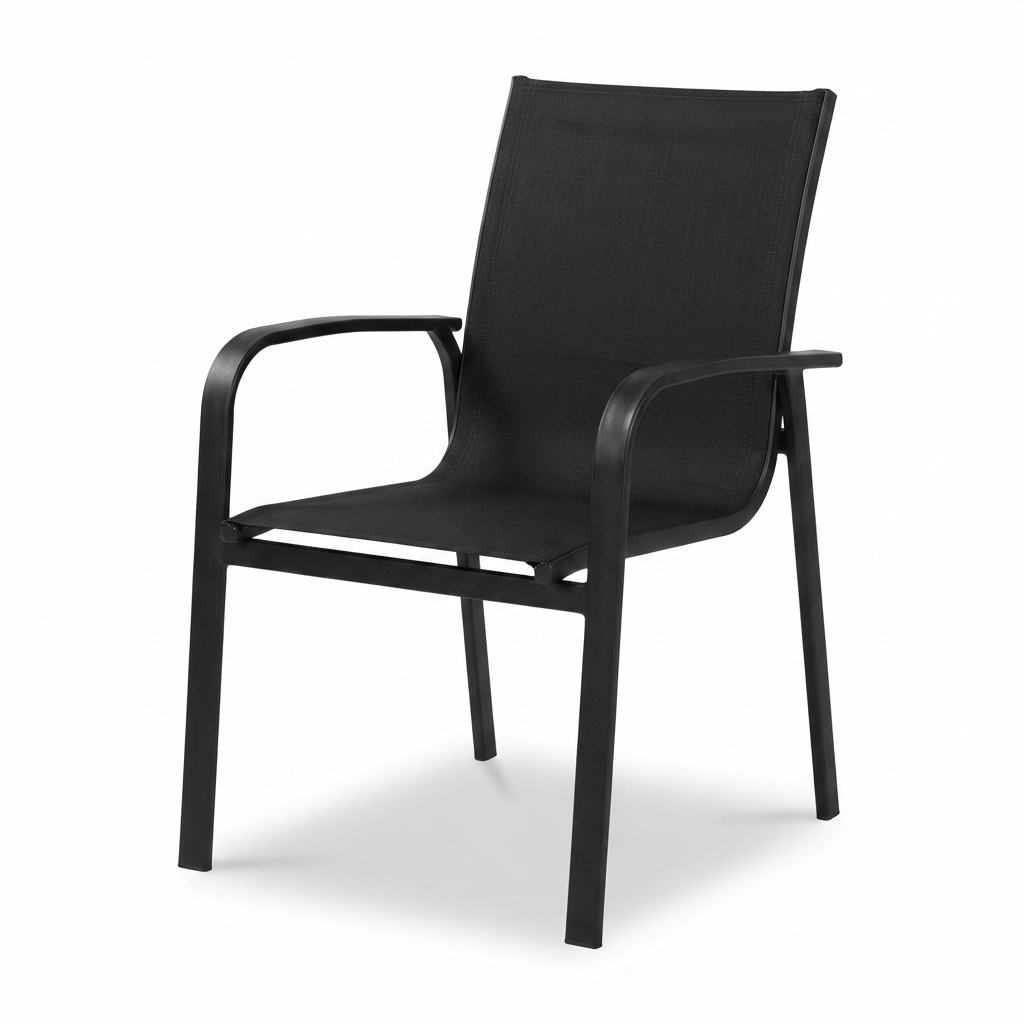 Pandora Black Sling Chair — studio view