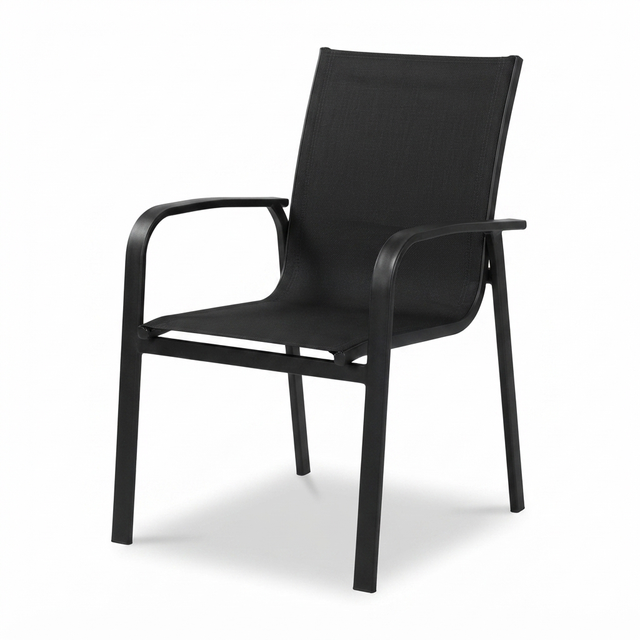 Pandora Black Sling Chair — studio view