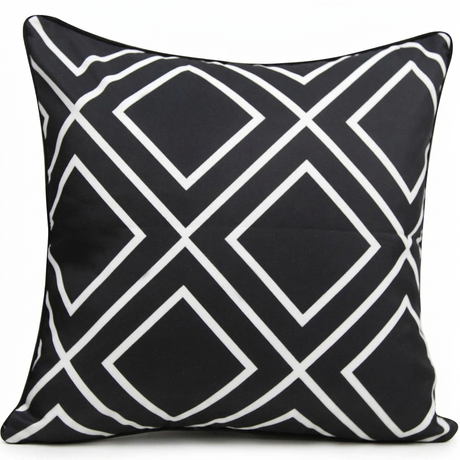 Black Diamond Cushion Cover 45x45cm — studio view