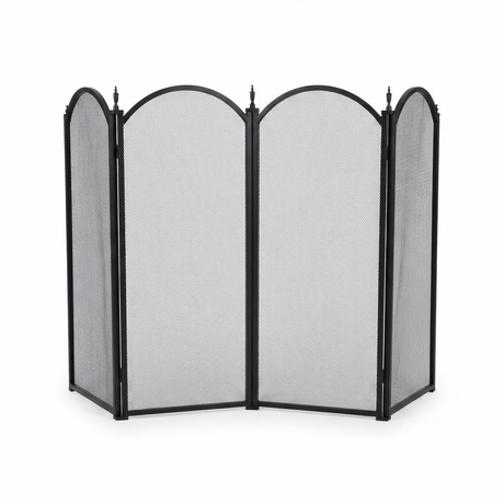 Fire Screen for Woodheaters - 4 Fold — studio view
