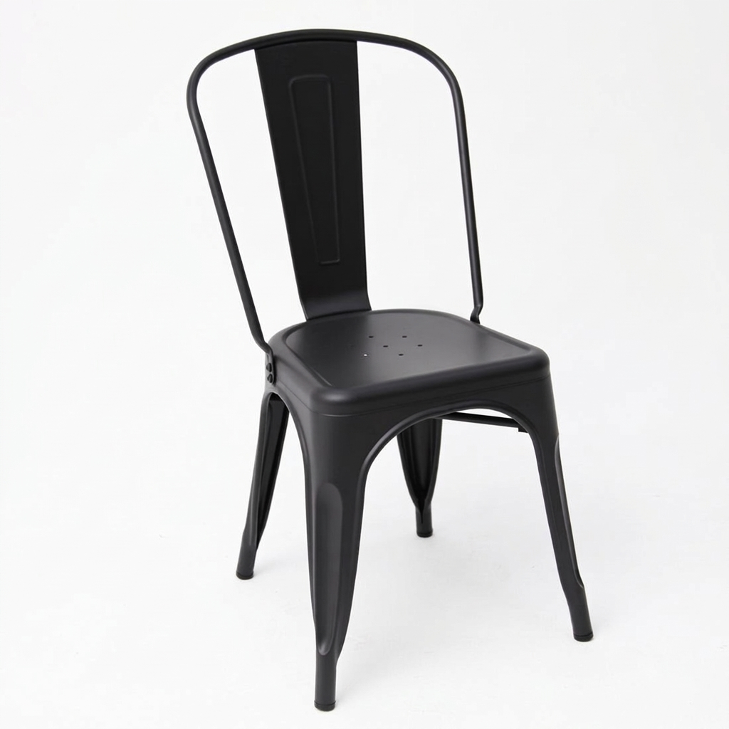 Paris Tolix Chair - Black — studio view
