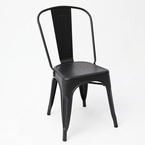 Paris Tolix Chair - Black — studio view