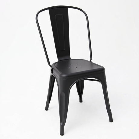 Paris Tolix Chair - Black — studio view