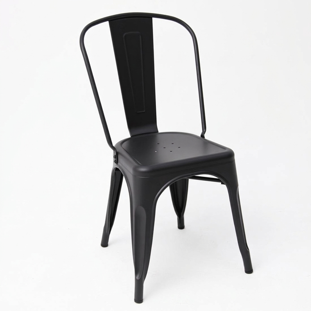 Paris Tolix Chair - Black — studio view