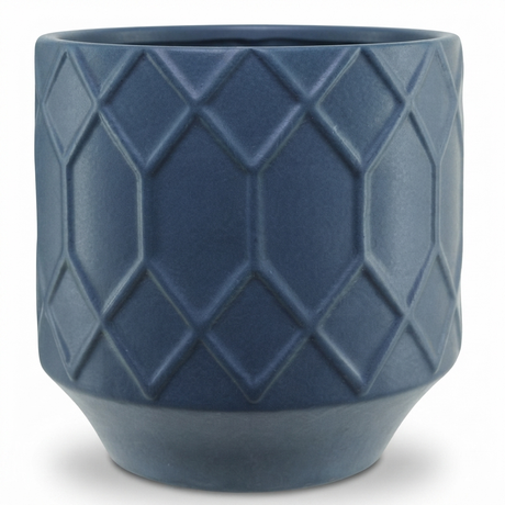 Izel Planter 15.5 x 15 Navy — studio view
