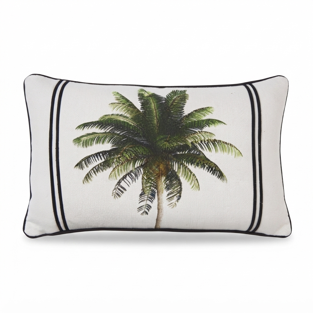 Bahama Palm - Indoor Cushion (30 x 50) — studio view