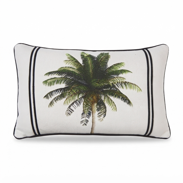 Bahama Palm - Indoor Cushion (30 x 50) — studio view